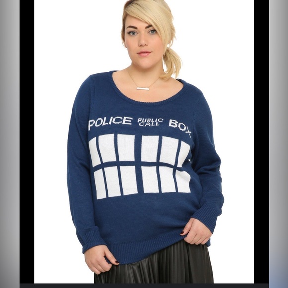Doctor Who TARDIS Girls Sweater - Picture 1 of 8